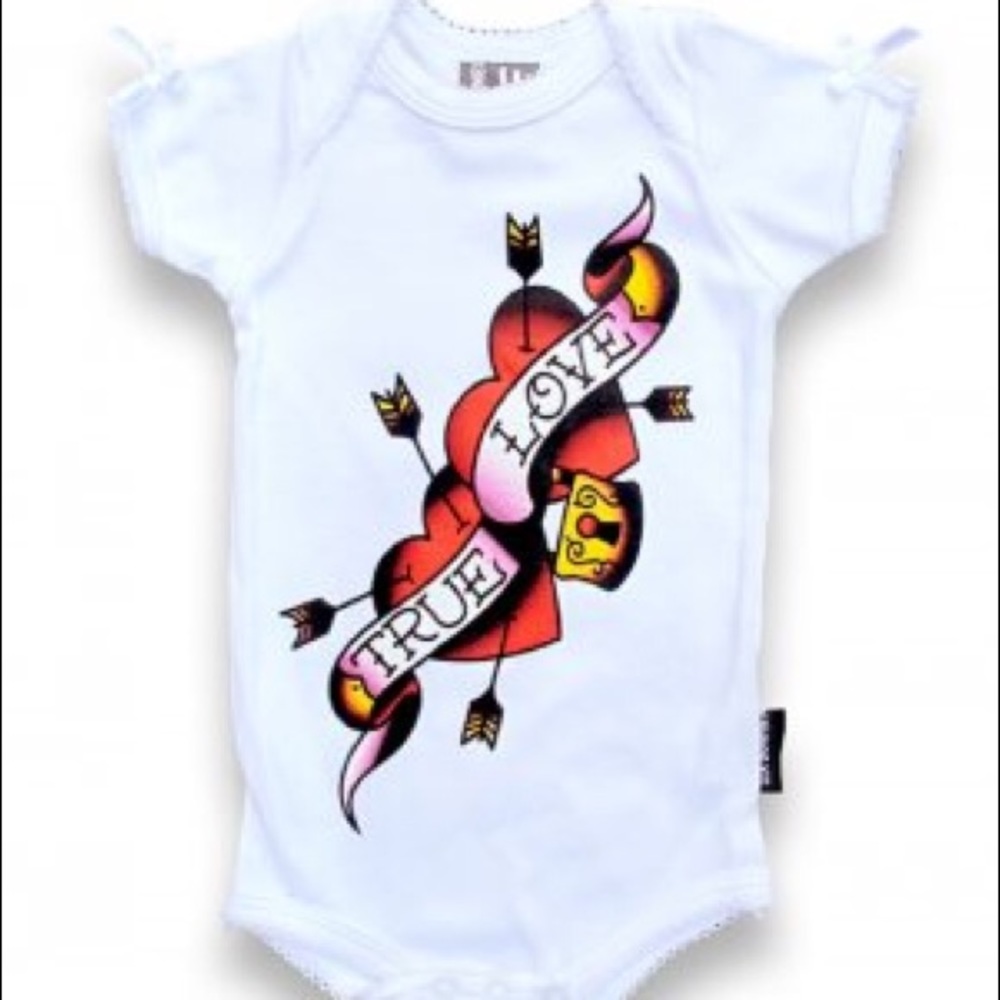 True Love White Baby Bodysuit One Piece